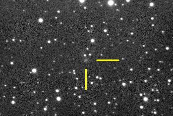 Singola immagine della cometa P/2005 YQ127 ripresa il 6 gennaio 2006