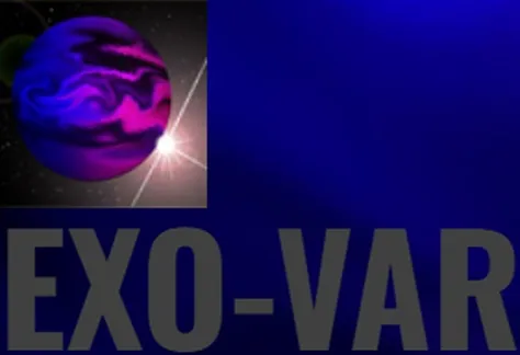 Logo Exo-Var della Sezione Pianeti Extrasolari dell'UAI