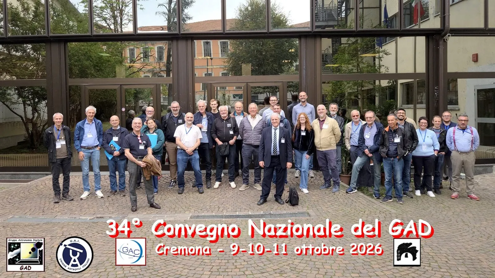 Foto di gruppo dei partecipanti al 34° Convegno Nazionale del GAD, Cremona, 9-10-11 ottobre 2026