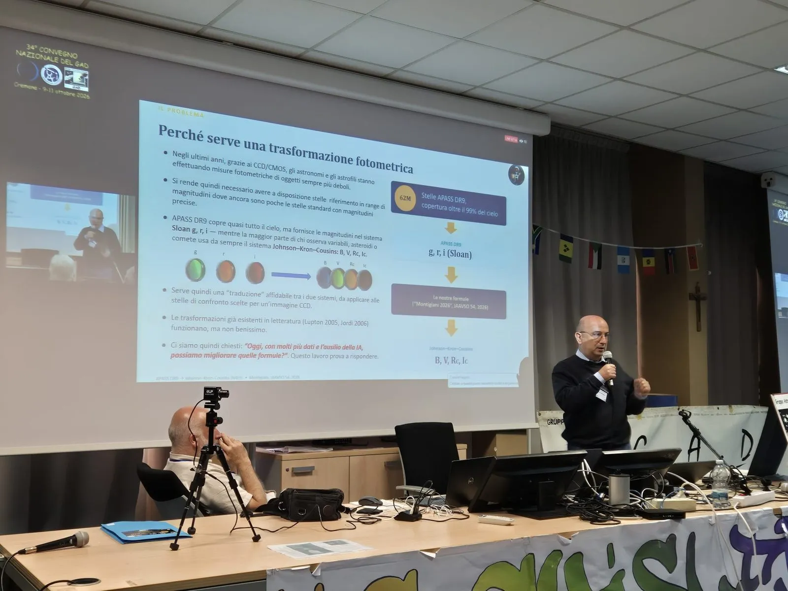 Nico Montigiani presenta il problema della trasformazione fotometrica