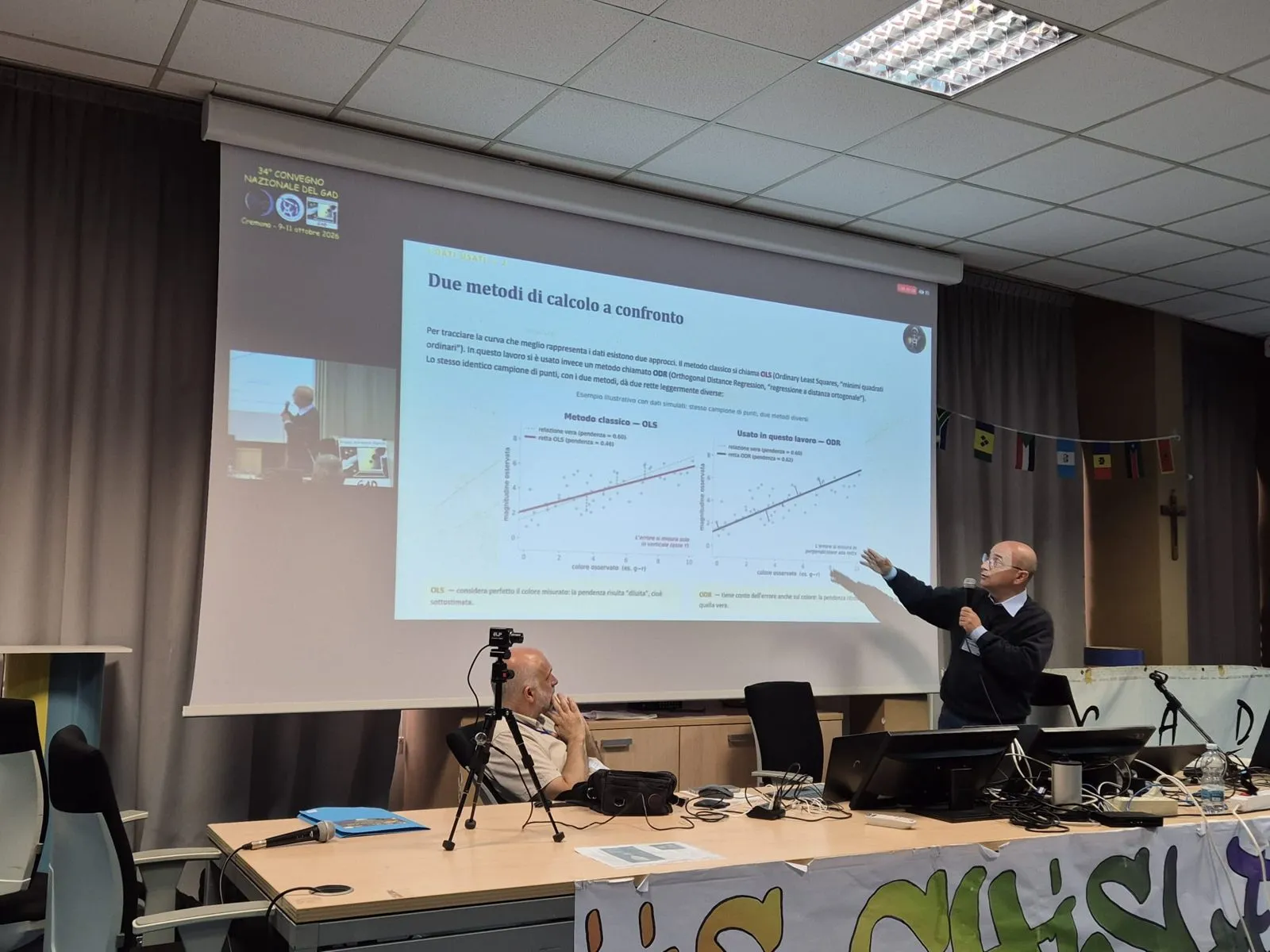 Nico Montigiani illustra il confronto tra i metodi OLS e ODR